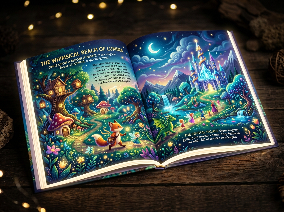 An illustrated storybook created with AI assistance